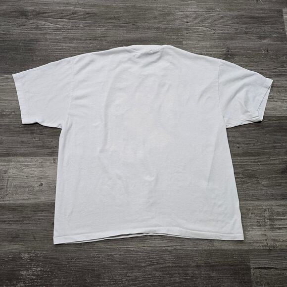 Vintage 90's Pink Rose Flower Nature Art Short Sleeve Tee Shirt T-Shirt - Picture 3 of 10